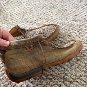 Twisted X Brown Leather Ankle Boots